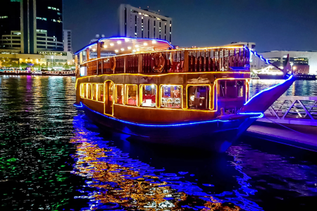 Dubai Dhow Cruise by Skyway Tours Dubai.